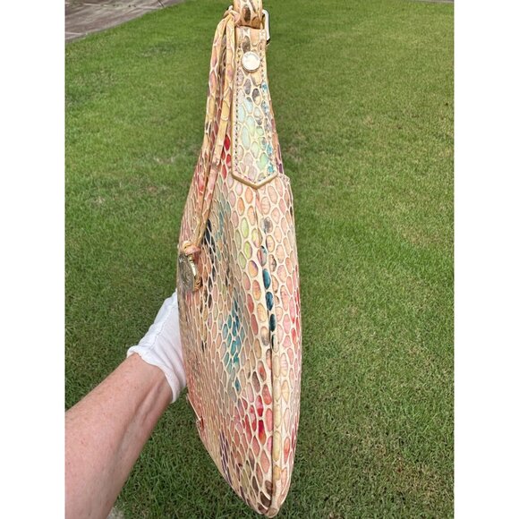 Brahmin Jody Multi Junie Snake Embossed Leather Crossbody H78183000050 NWT - Picture 8 of 16